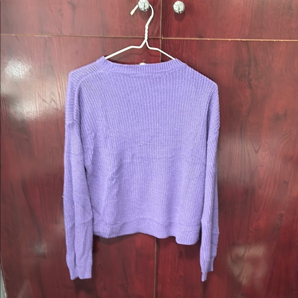 Purple Knit Sweater - Picture 3 of 3